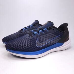 Nike Zoom Winflo 9 Athletic Lace Up Shoe Mens Size 10.5 DD3206-400 Blue Black